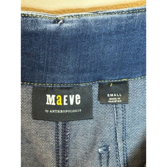 Maeve by Anthropologie Women's Denim Jean Midi Skirt Size Small Dark Wash - Picture 3 of 5